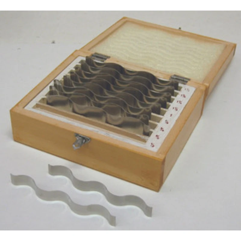 Precise Wavy Parallel Set - 9 Pairs In Wood Case - PWP-430